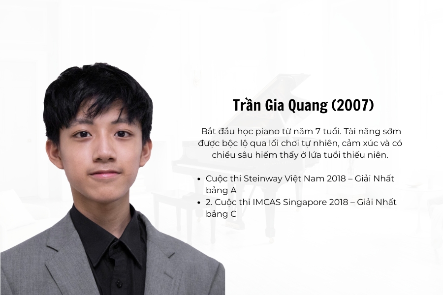 Thần đồng piano Trần Gia Quang